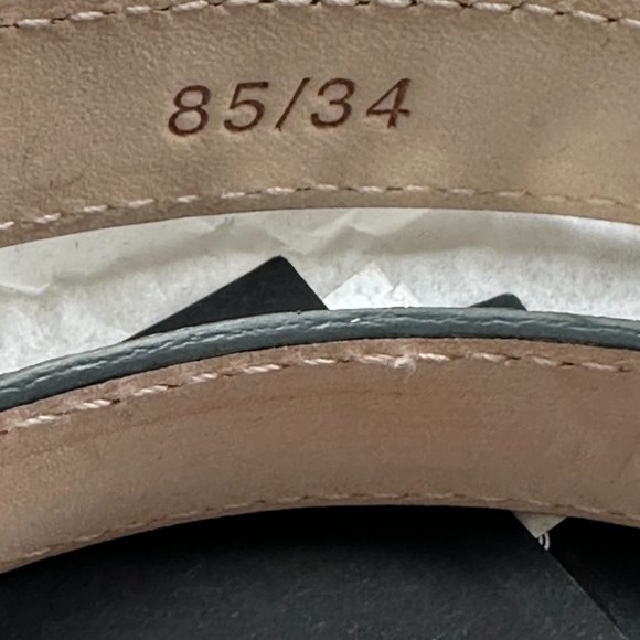 Versace Medusa Leather Belt in Silver NEW - Picture 5 of 10